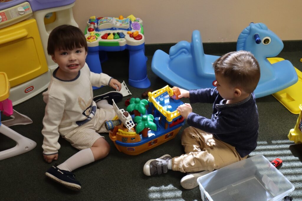 Kids playing at NSUMC